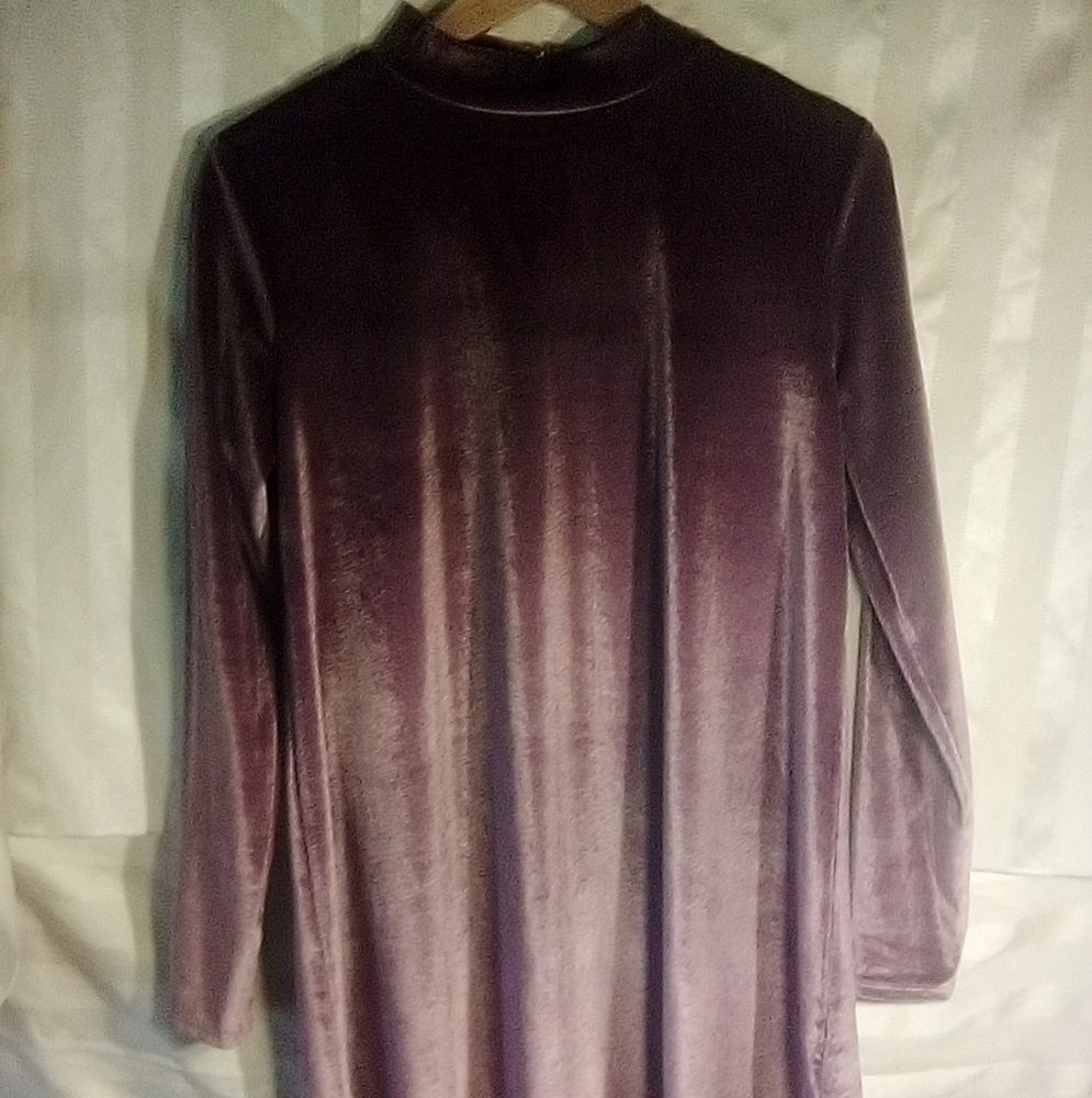 Purple Suede Dress.